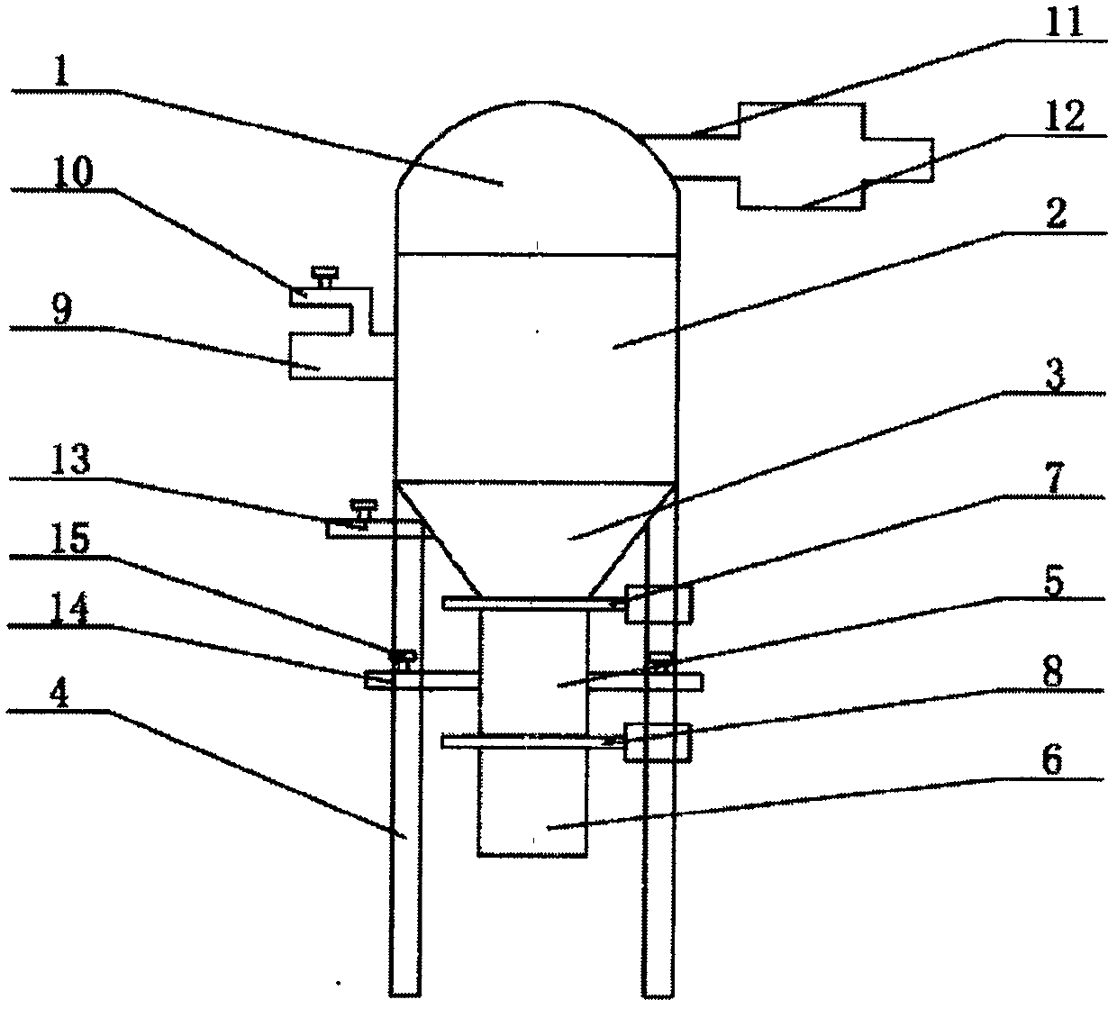 Novel pulping tailing residue treatment equipment and treatment method thereof