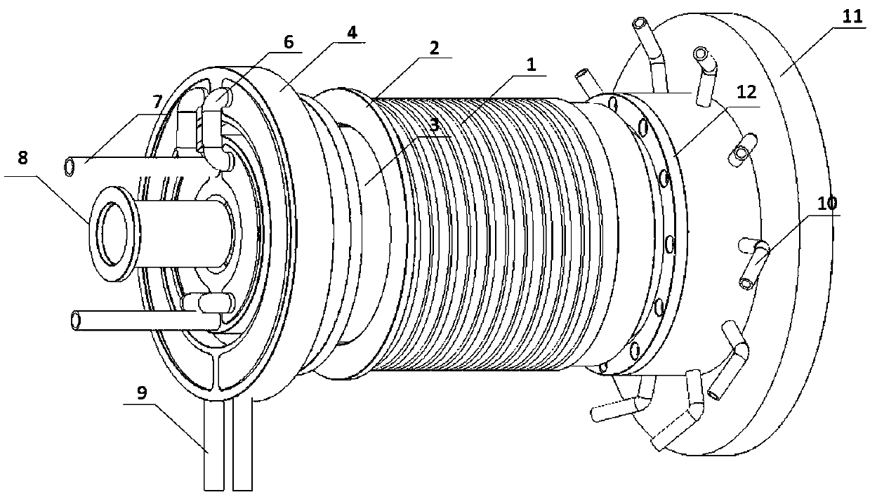 High-temperature-resistant all-tungsten plasma-oriented reactor