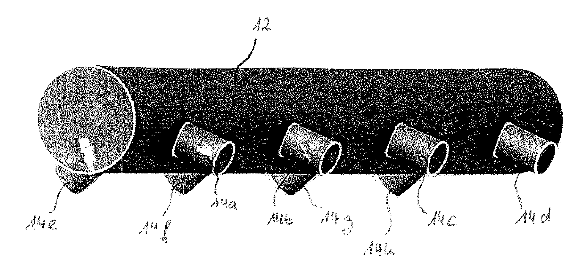 Enhanced piccolo ducting with sidewall air outlets