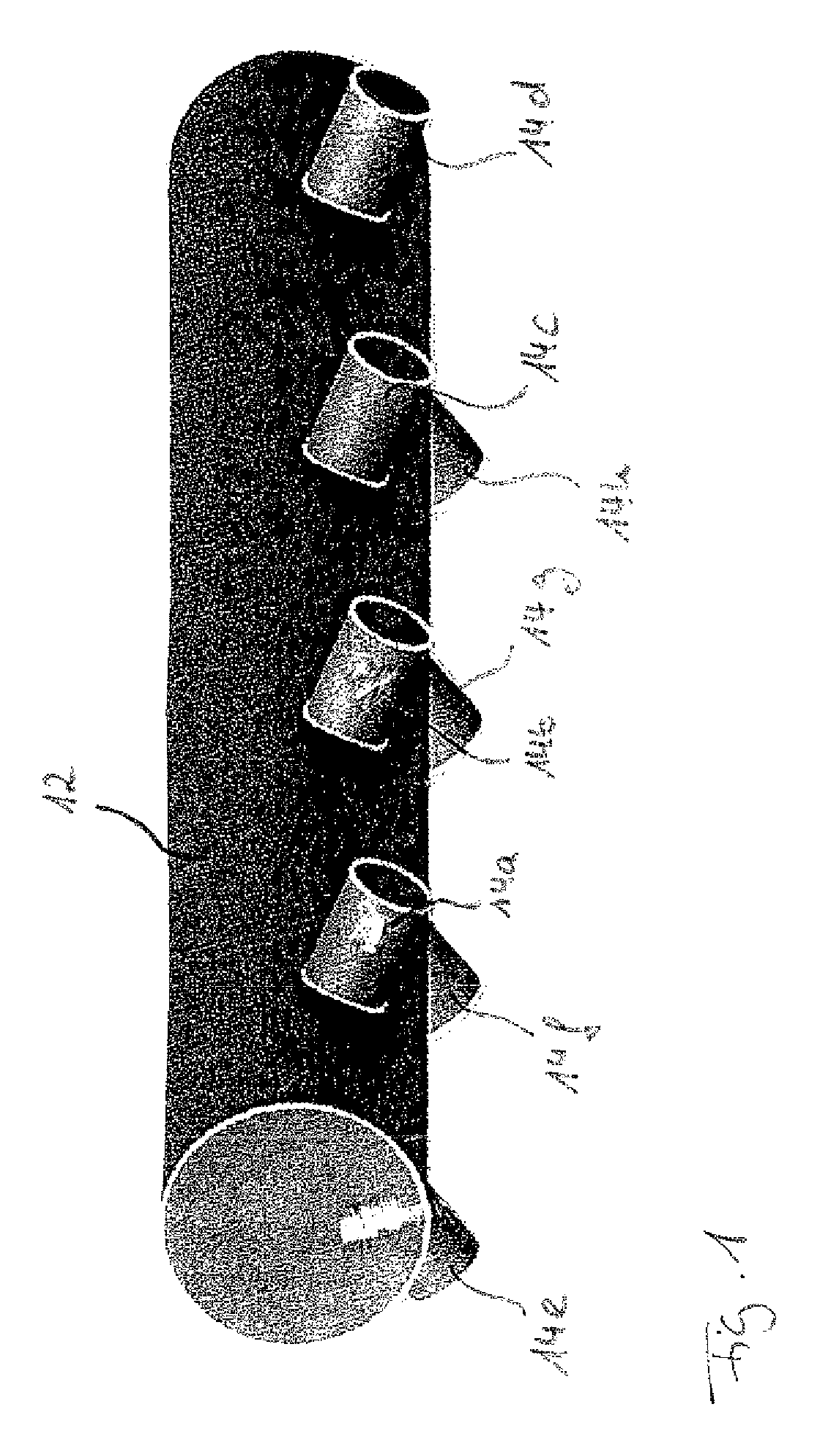 Enhanced piccolo ducting with sidewall air outlets