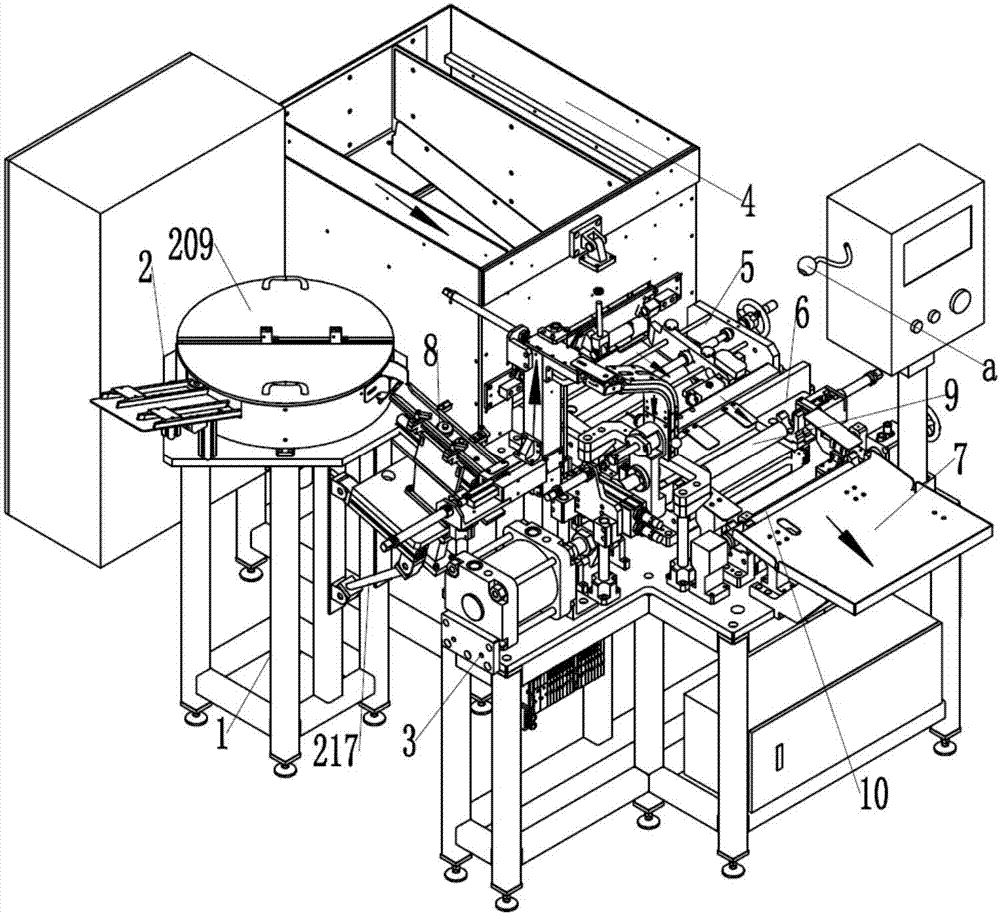 Pipe barrel and bottom valve assembling machine with video monitoring function