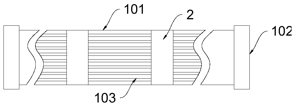 Flexible flat wire with good wear-resistant and compression-resistant effects