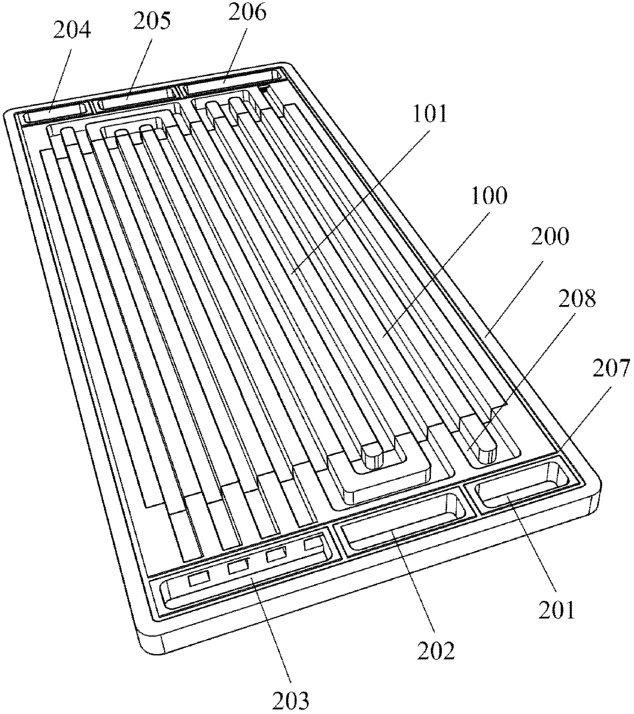 Composite electrode plate for electrochemical reactor and manufacturing method thereof