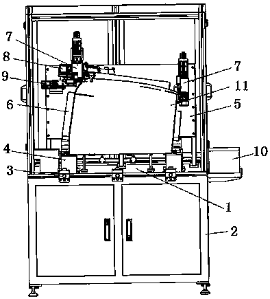 Automatic detection equipment for automobile curtain