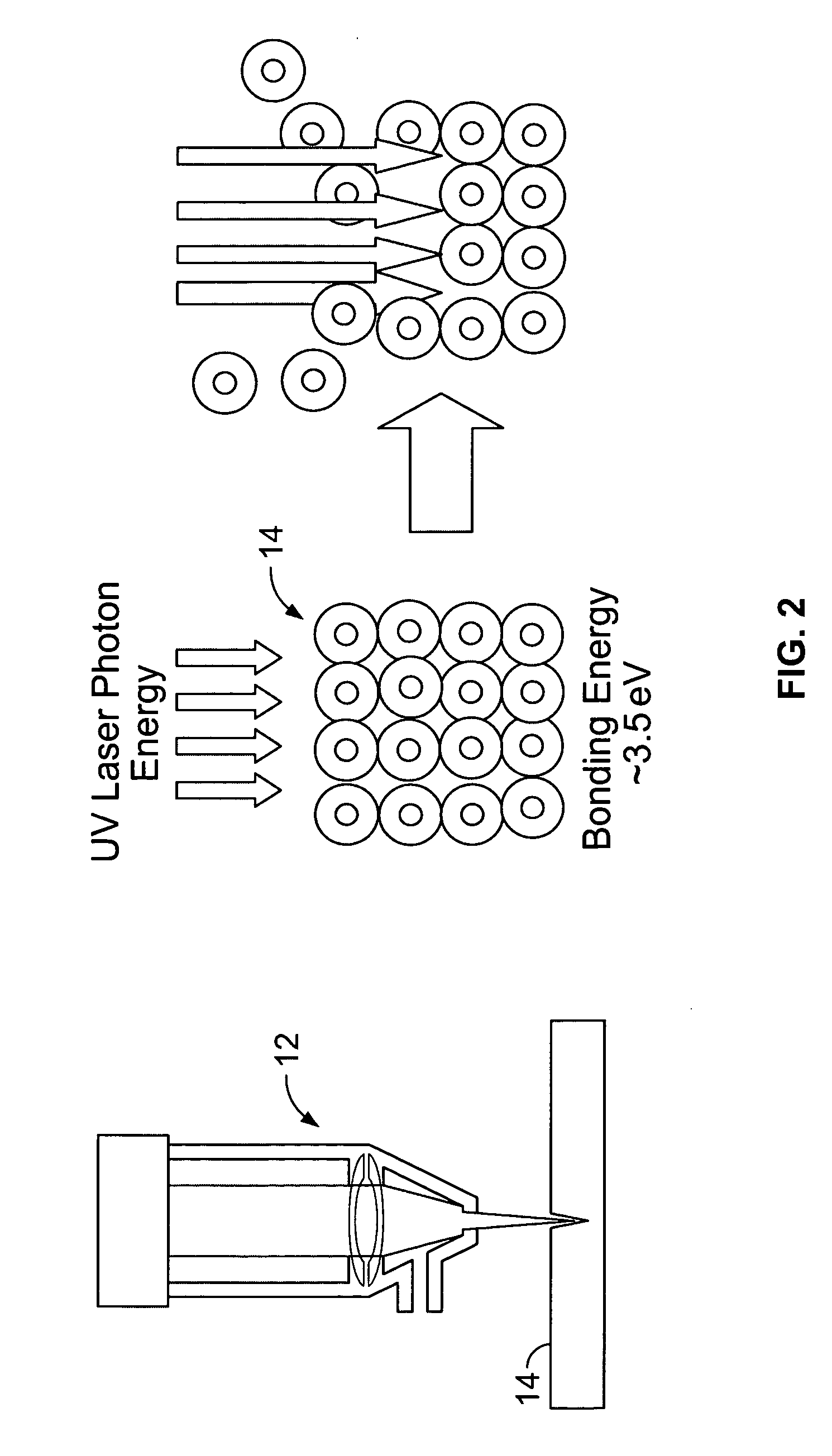 UV pulsed laser machining apparatus and method