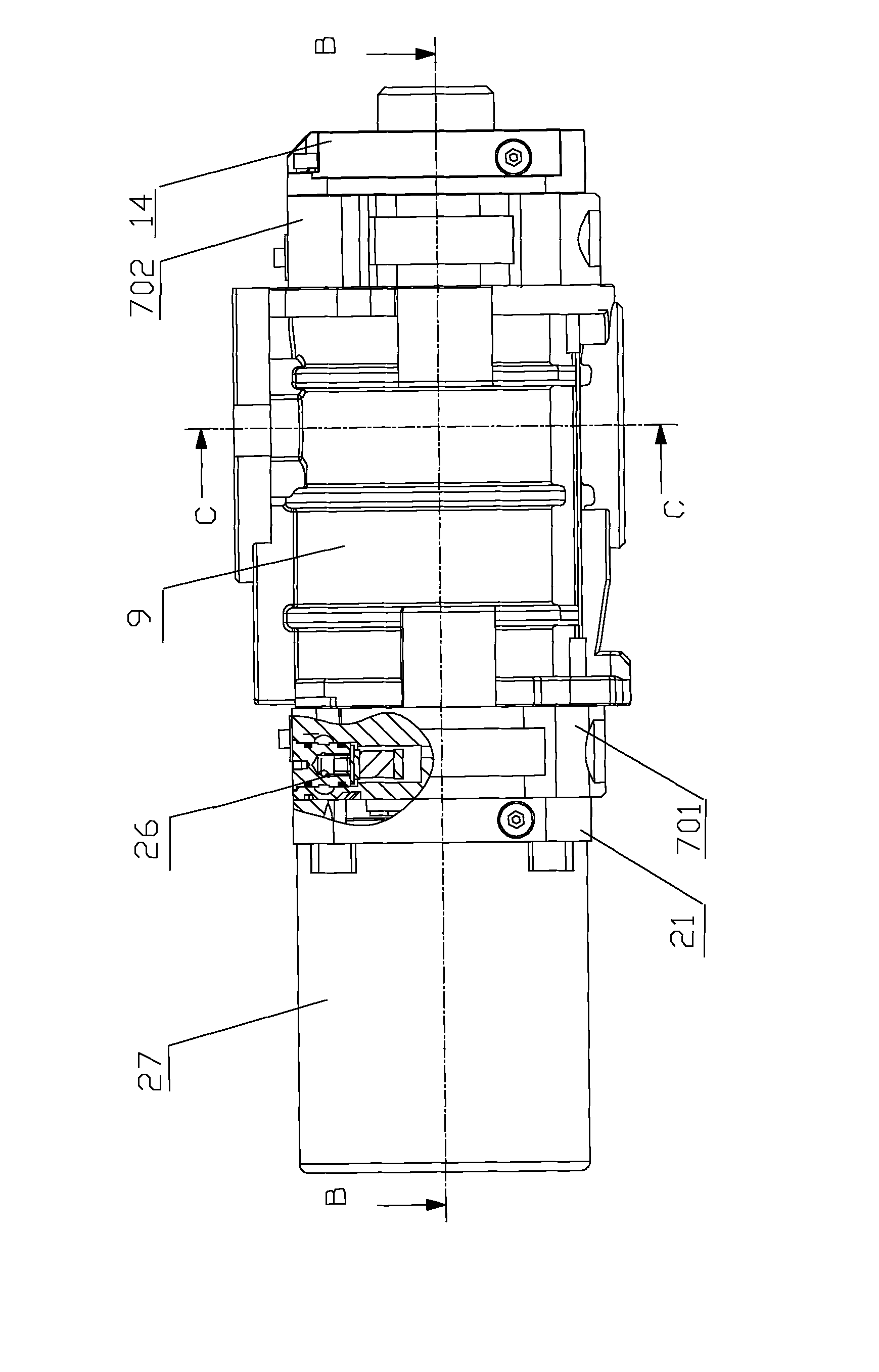 Roots vacuum pump