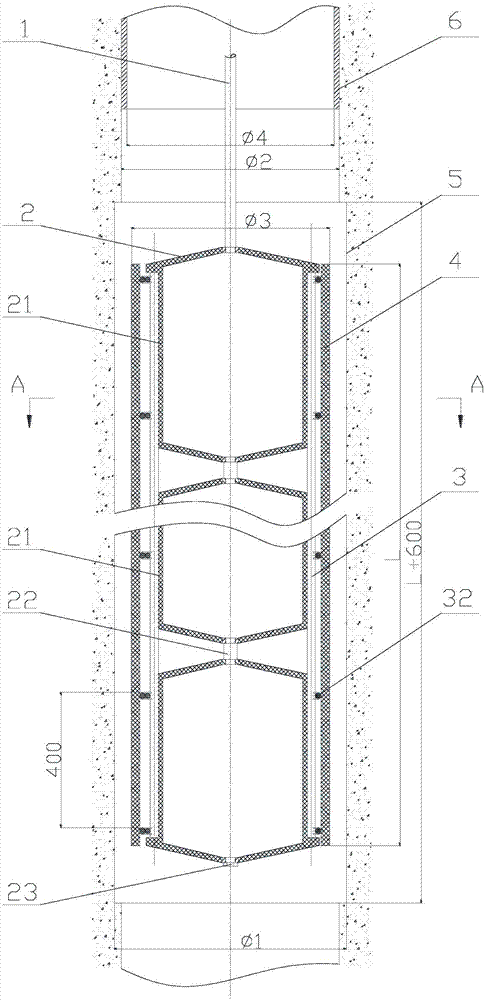 Cage type well drilling leakage stopping device and well drilling leakage stopping method