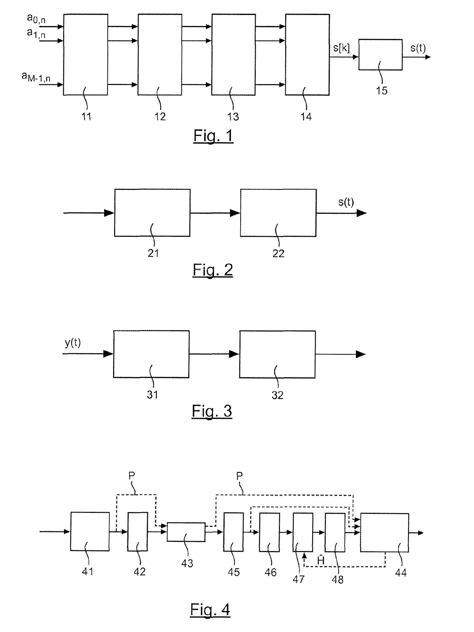 Methods for transmitting and receiving a multicarrier signal comprising a guard interval, corresponding computer program products, transmitting and receiving devices, and signal