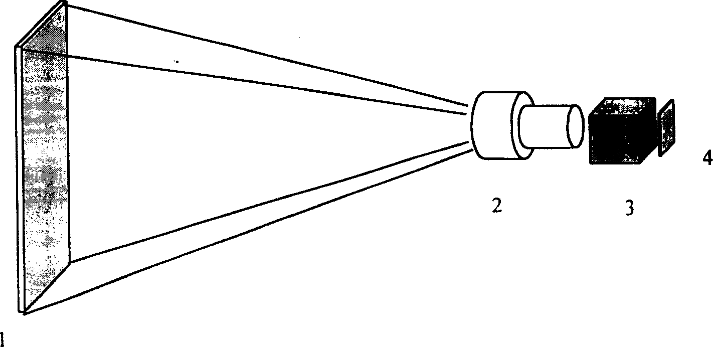 Method for removing image grating on pixel type projected display