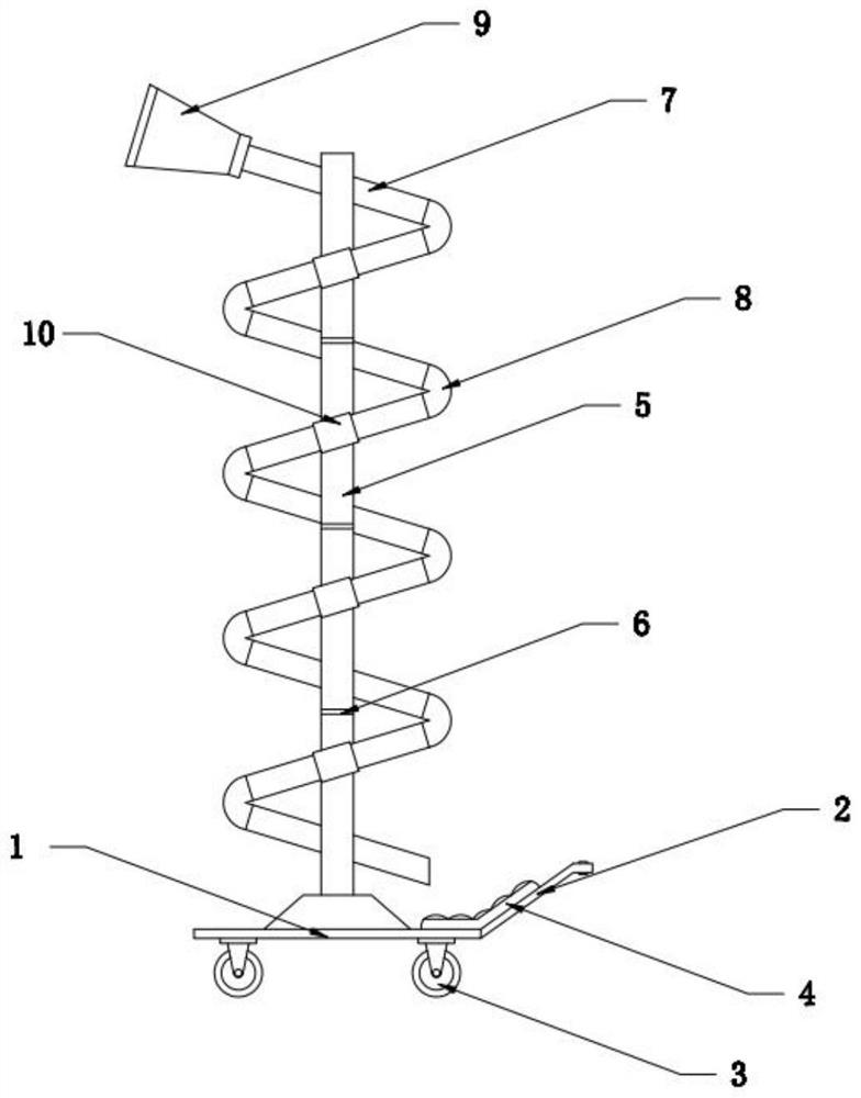 Spiral sliding pipe with fire escape function in building design