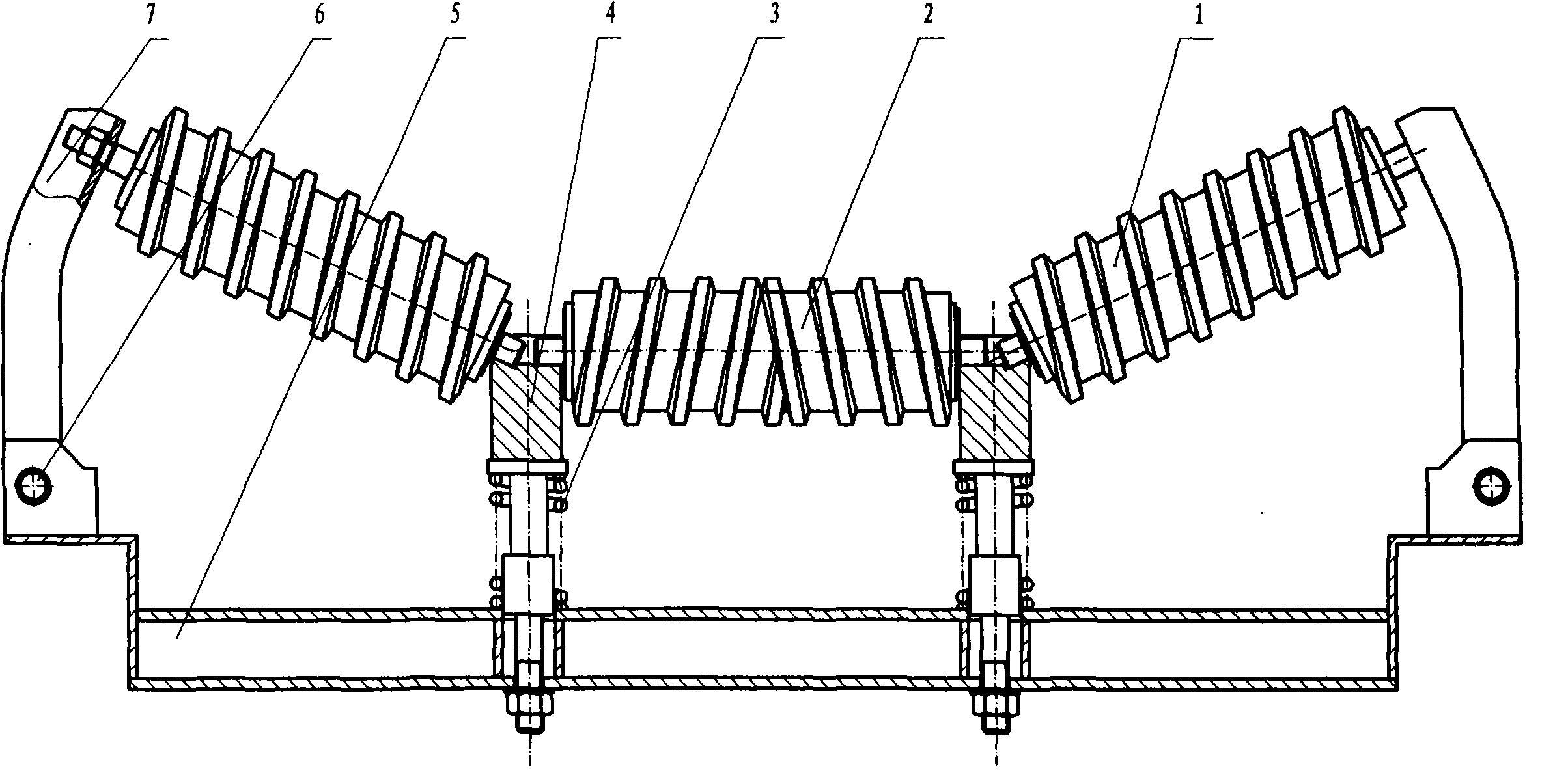 Belt conveyer rectification buffer