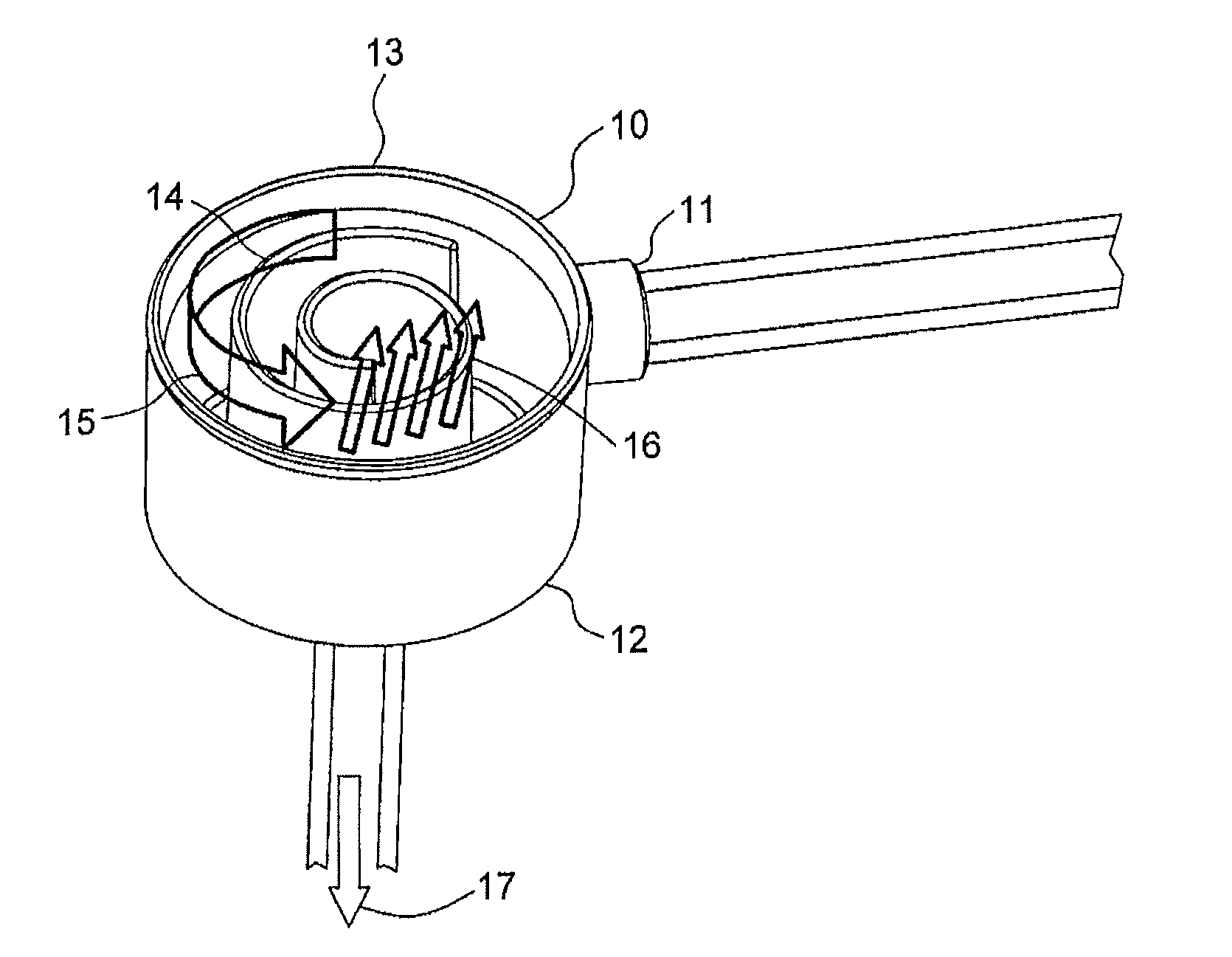 Degassing device