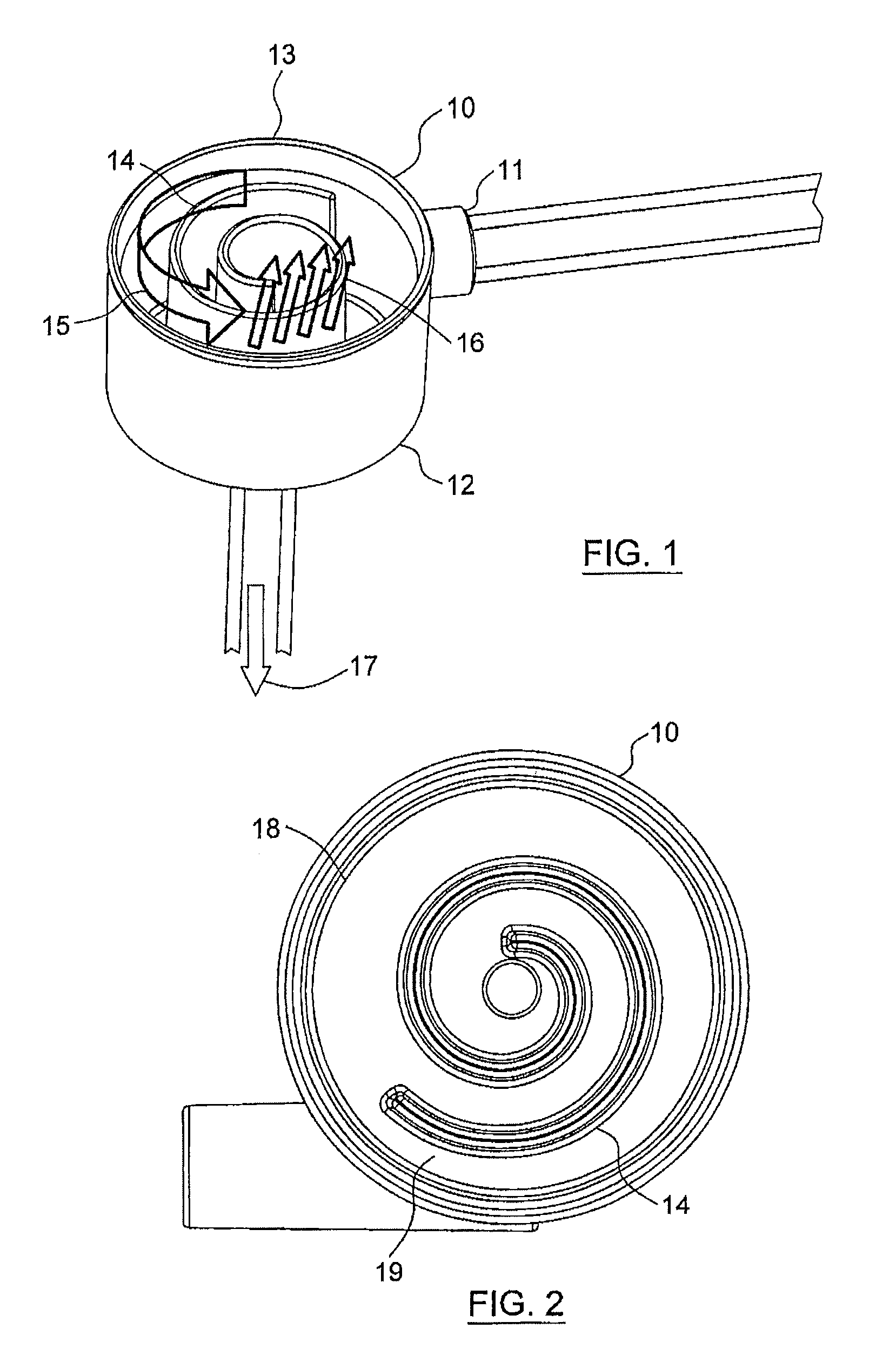 Degassing device