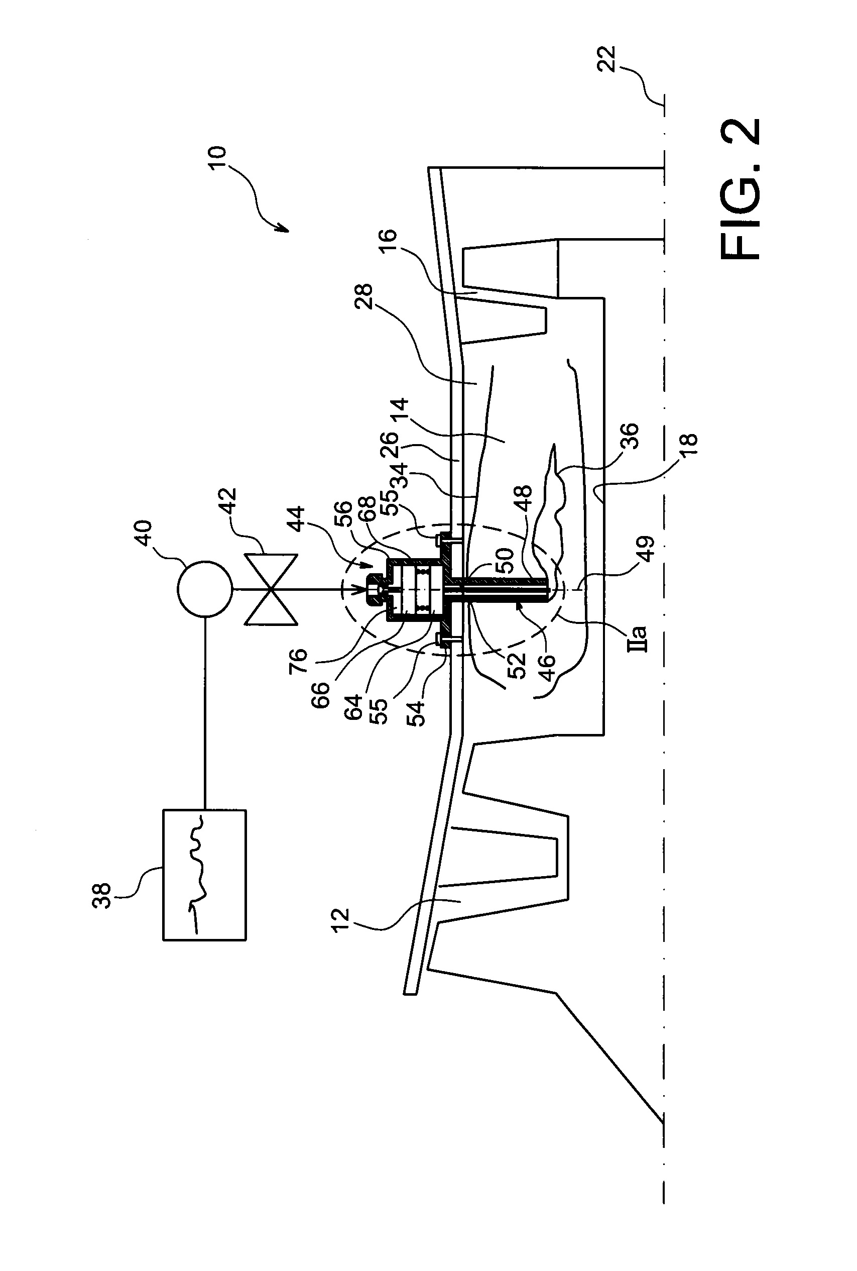 Ignition device and method for a turbomachine combustion chamber