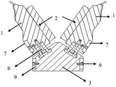 Angle core pulling method and device for die casting