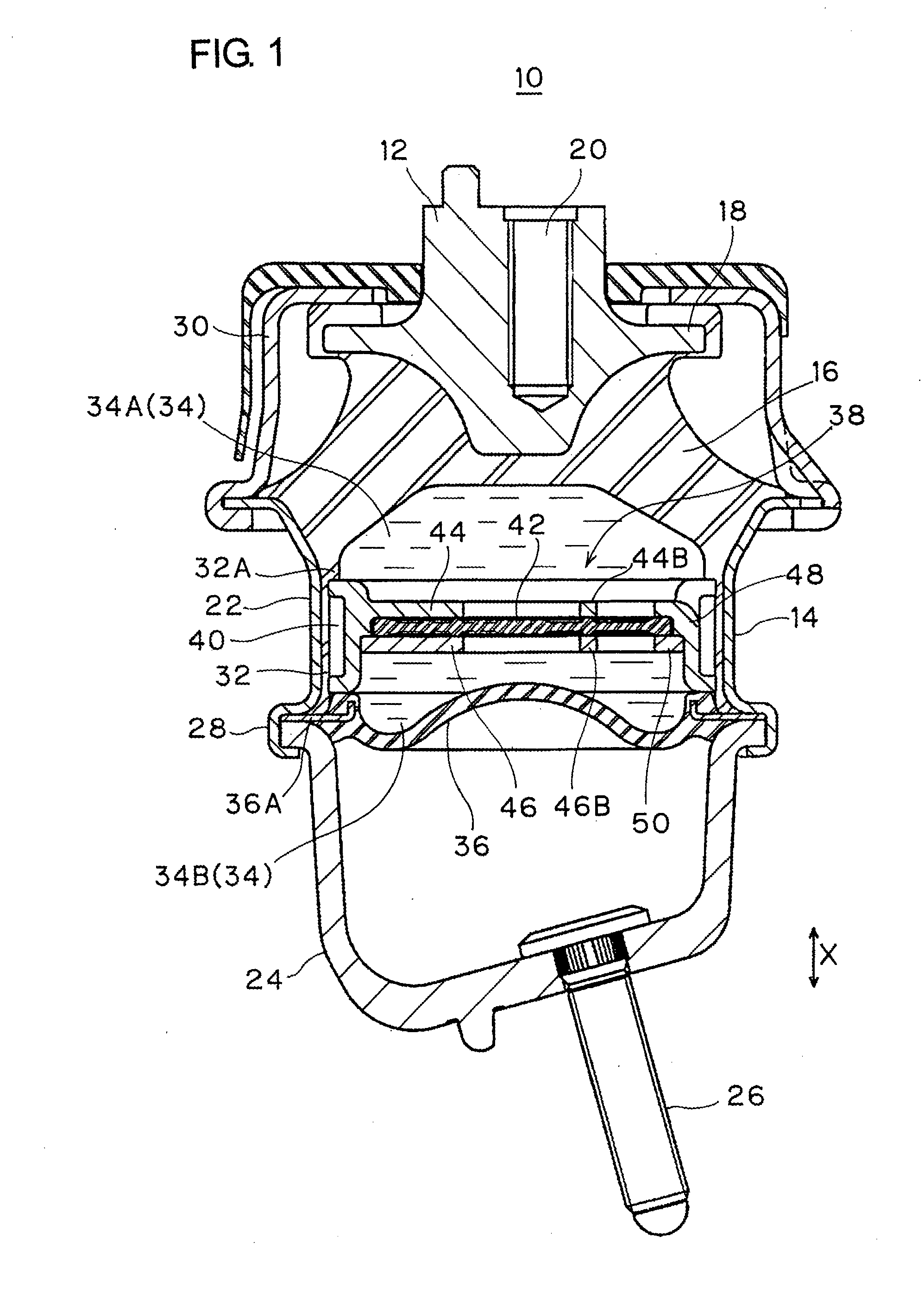 Liquid-sealed antivibration device