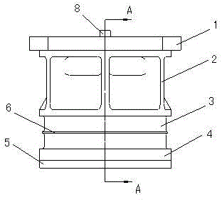 Rubber vibration isolator for rail transit floating slab track bed vibration isolation system