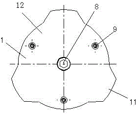 Rubber vibration isolator for rail transit floating slab track bed vibration isolation system