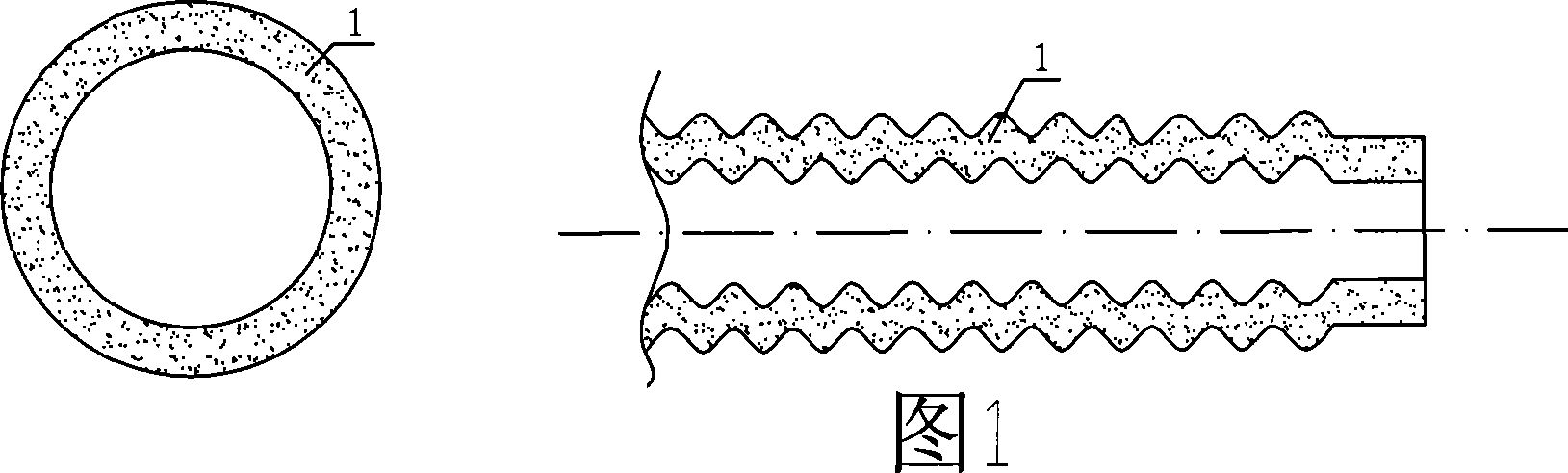 Conductive corrugated tube