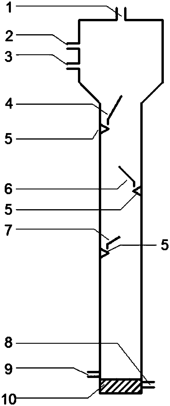 Circulation degassing fluidized bed bioreactor