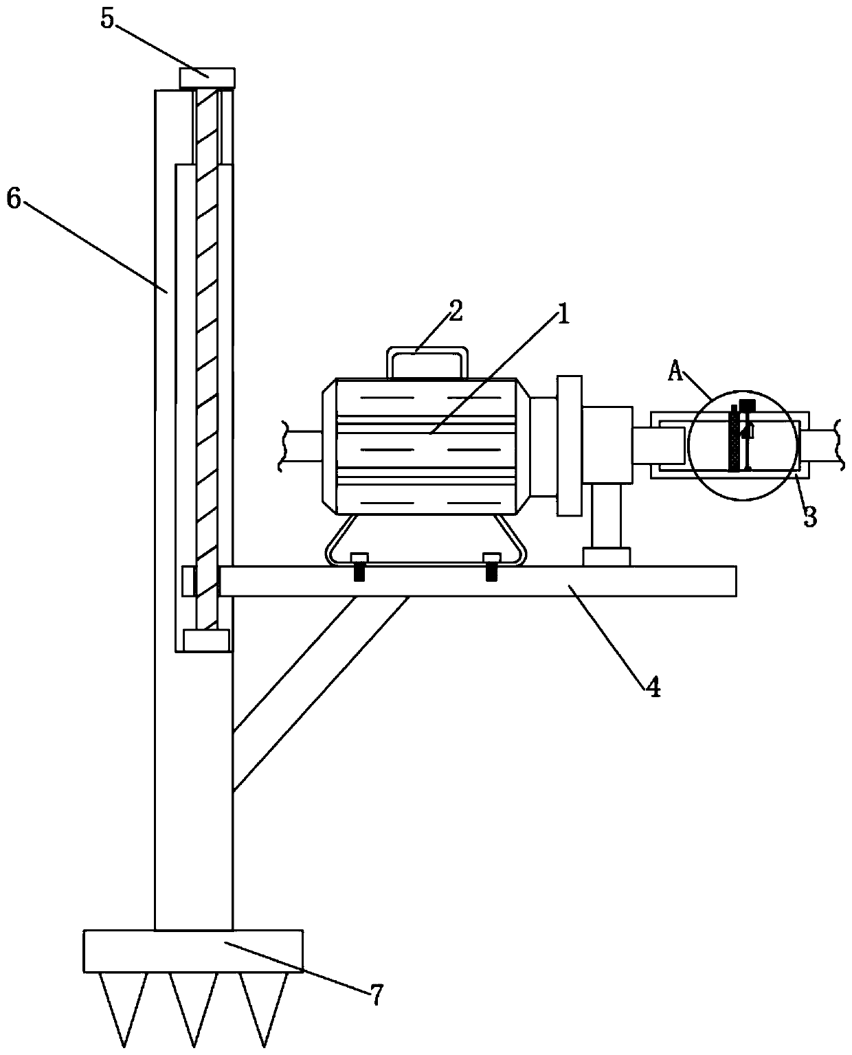 Drainage device for agricultural water conservancy project