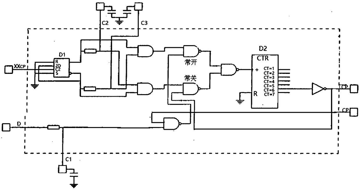 A circuit for realizing clock synchronization of satellite information receiving single computer in burst mode