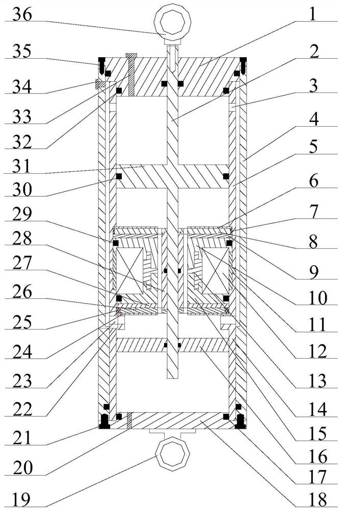 Magneto-rheological damper with double annular damping gaps