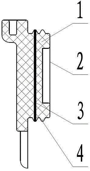 Method for allowing laptop interface to achieve electromagnetic compatibility and to be prevented from getting wet in rain