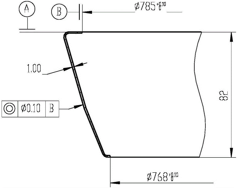 Positioning and clamping tool and method for inner hole laser cutting of thin-walled annular sheet metal part