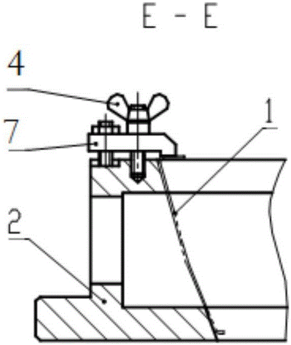 Positioning and clamping tool and method for inner hole laser cutting of thin-walled annular sheet metal part