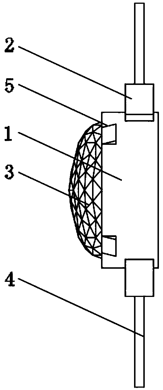 Multi-surface light emitting rhombohedral electronic point light source