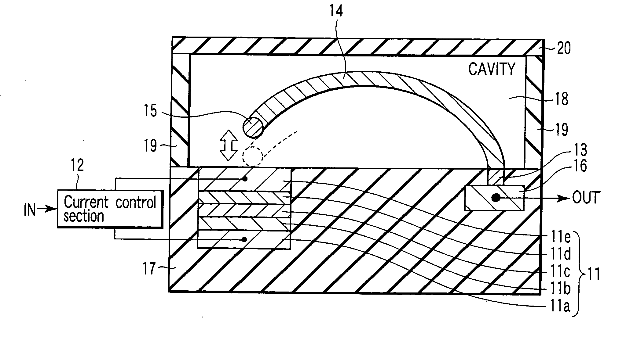 Magnetic switching element and signal processing device using the same