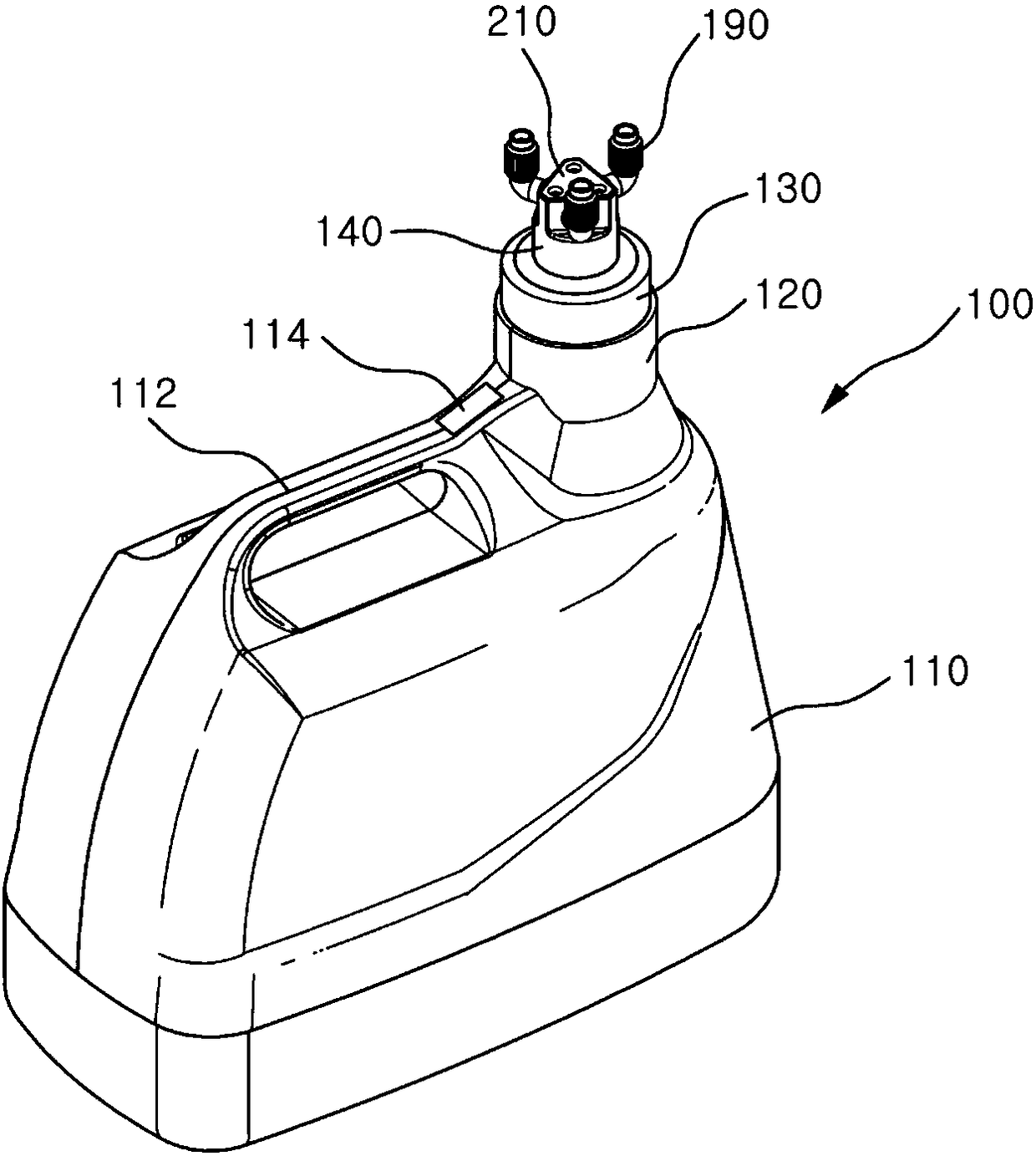 Desk type liquid chemical spraying device