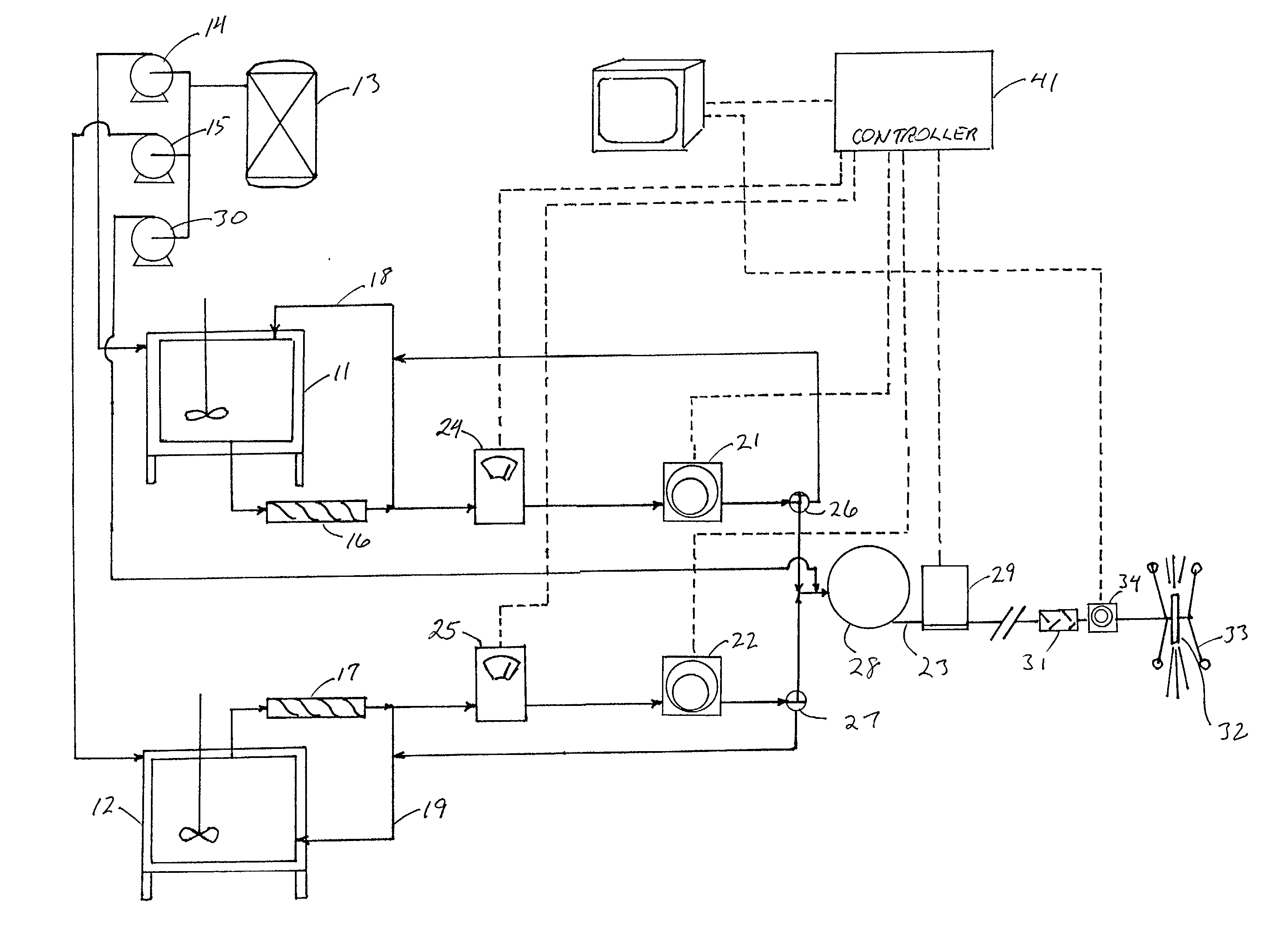 System and method for delivering reactive fluids to remote application sites