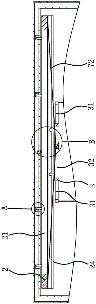 Cargo movement structure of freight car