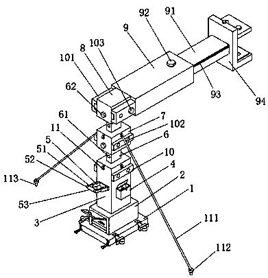 Novel concrete stirring pile machine stabilizing device