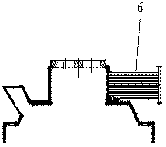 Water-cooled furnace lid for refined-smelting ladle furnace, and slag removal method of dust-proof flue of water-cooled furnace lid