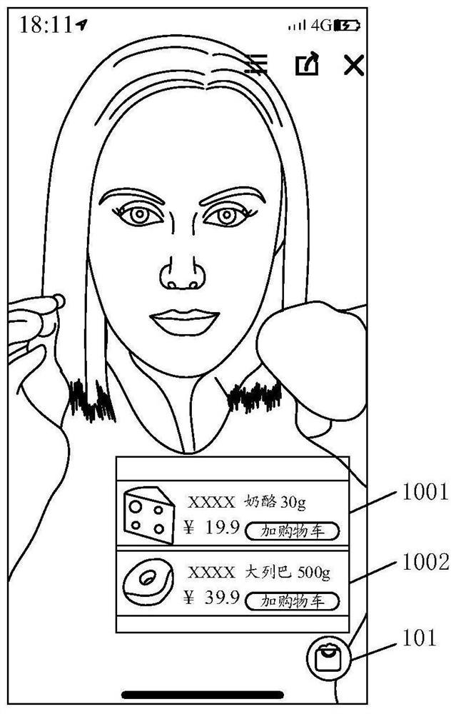 Article display method, client, live broadcast server and computer storage medium