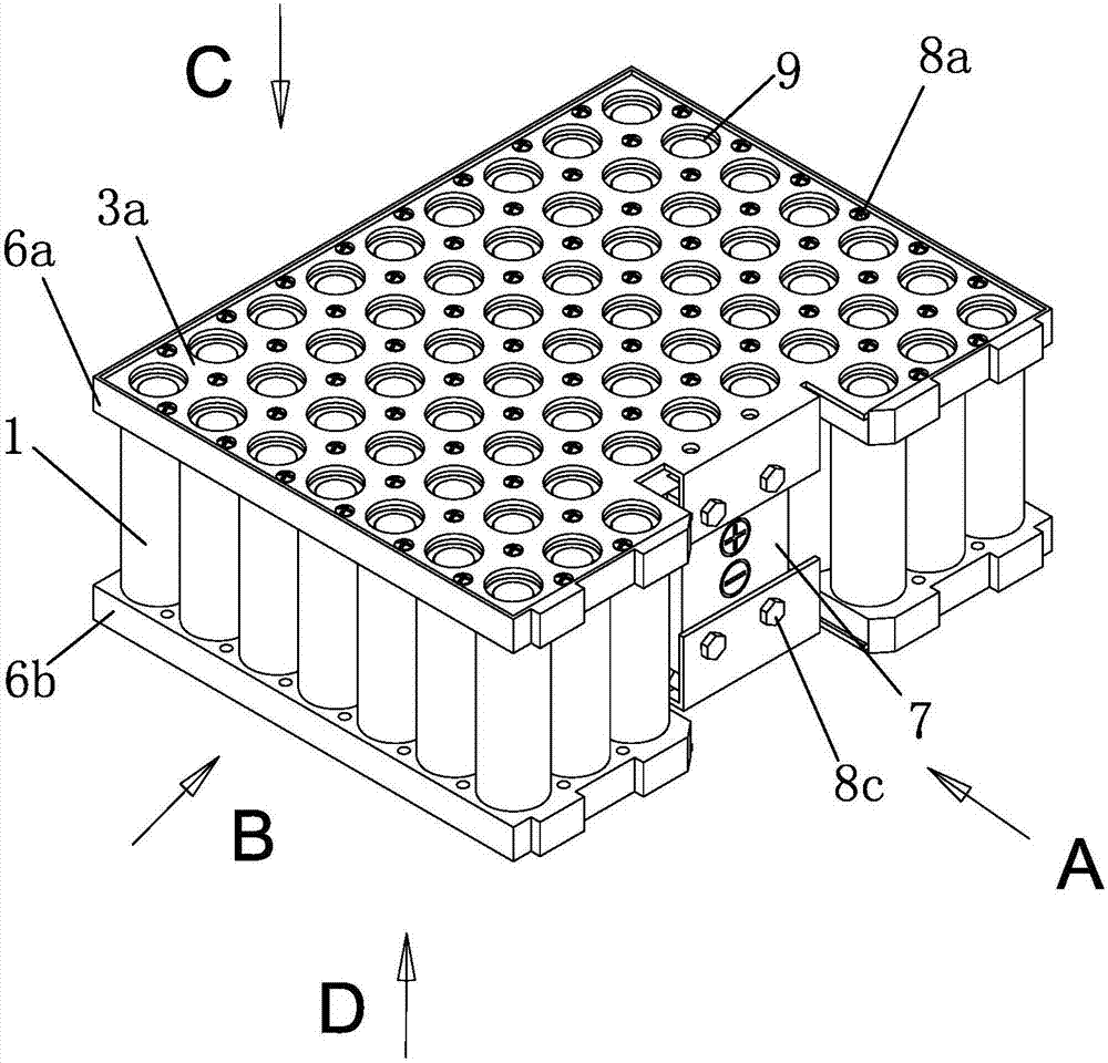 Connection method of power battery pack and battery pack produced thereby