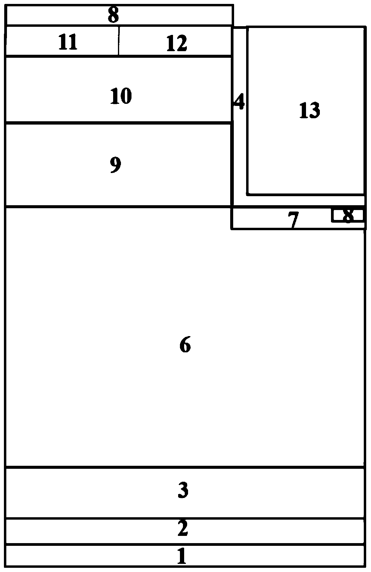 Silicon carbide trench IGBT structure and manufacturing method thereof