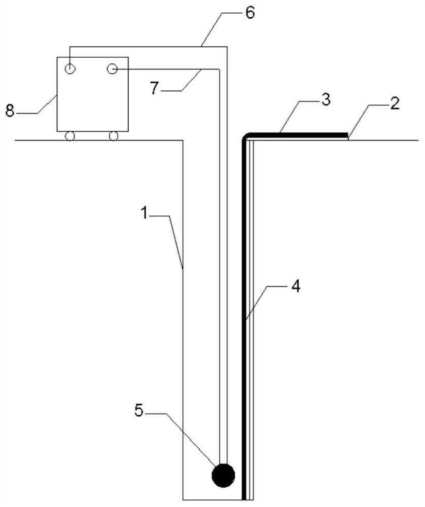 Anti-seepage membrane joint self-adhesive device and self-adhesive water-cutting curtain construction method