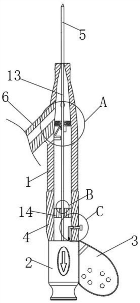 Needle stick injury prevention type venous indwelling needle