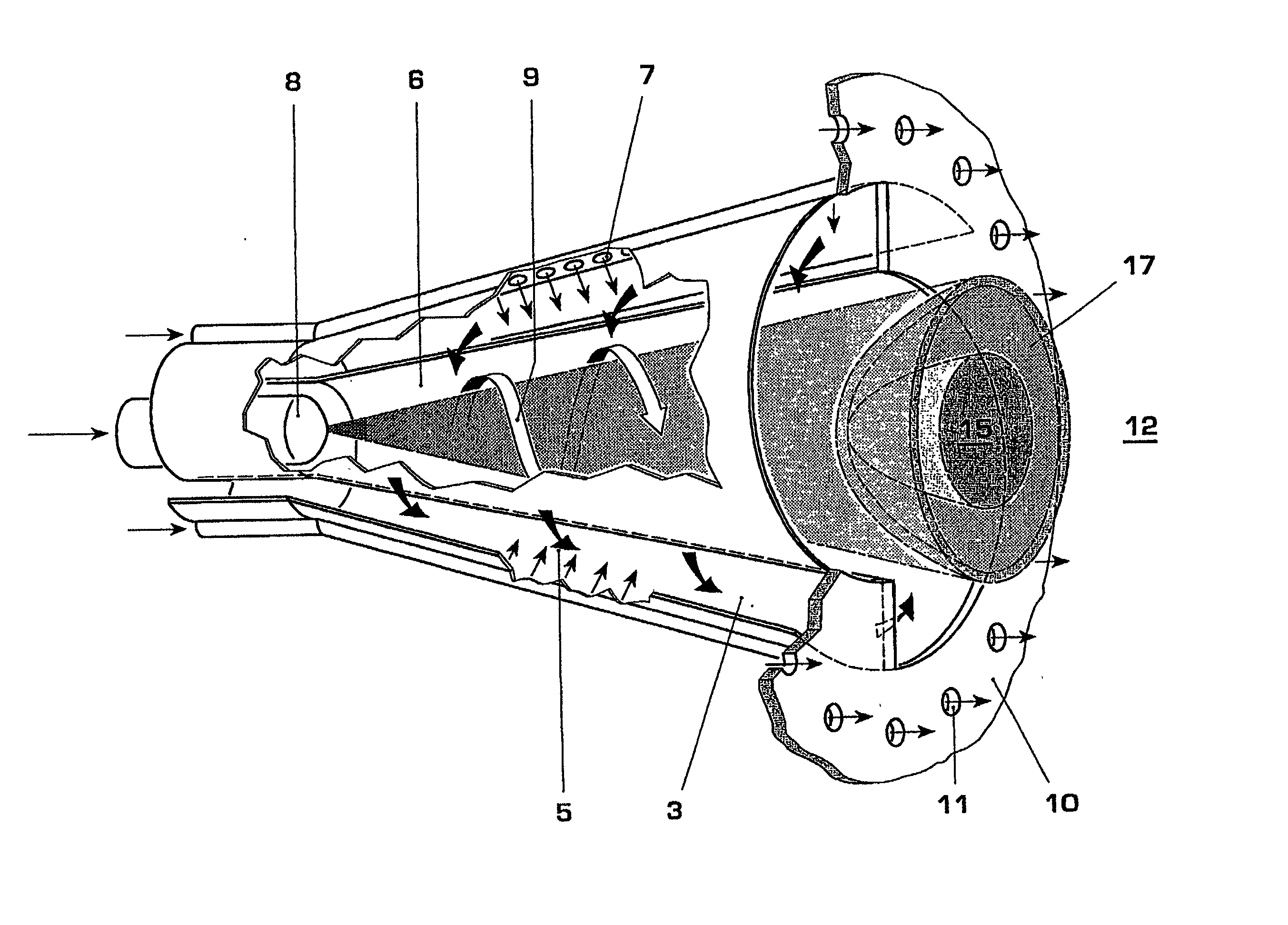 Method for increasing the fluid-mechanical stability of a premix burner as well as a premix burner for performing the method