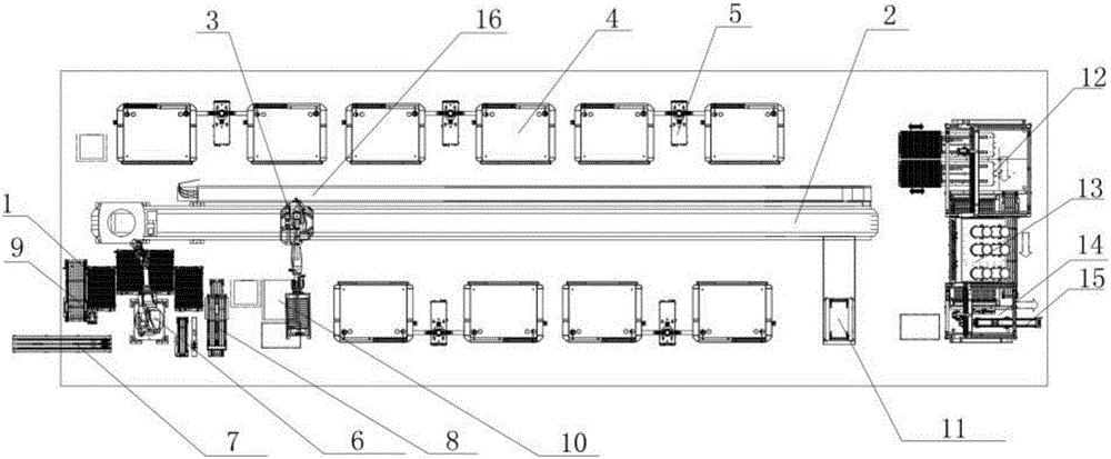 Automatic lithium battery drying and cooling processing system