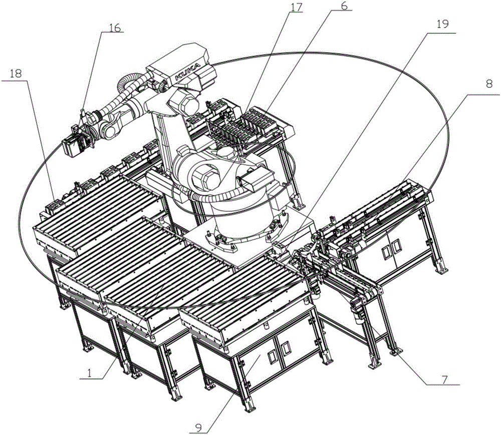 Automatic lithium battery drying and cooling processing system