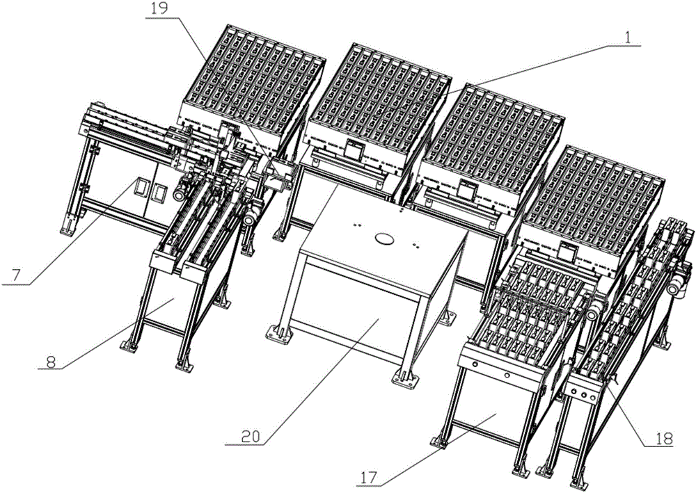 Automatic lithium battery drying and cooling processing system