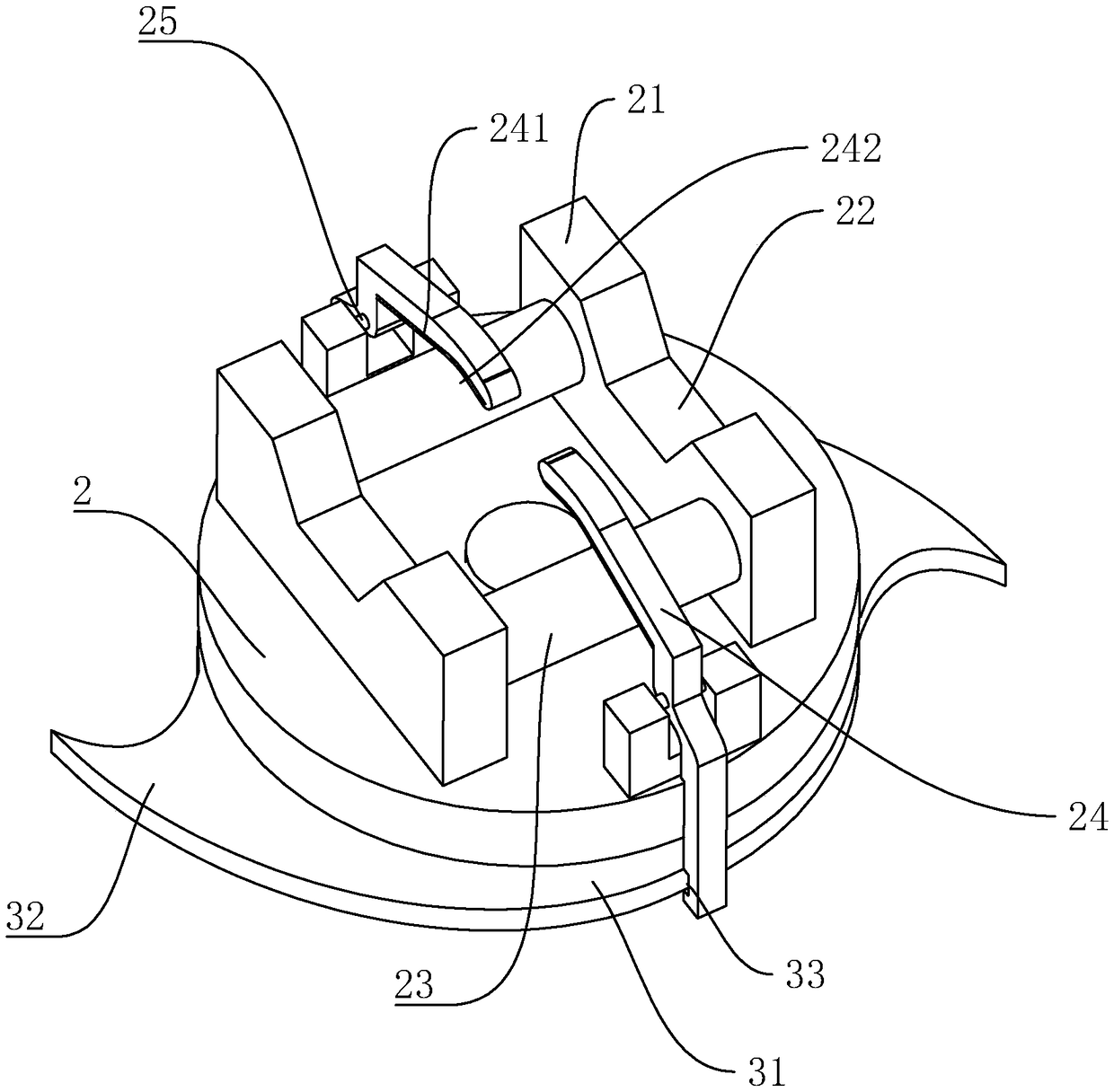 Simple clamping mechanism special for steel pipe