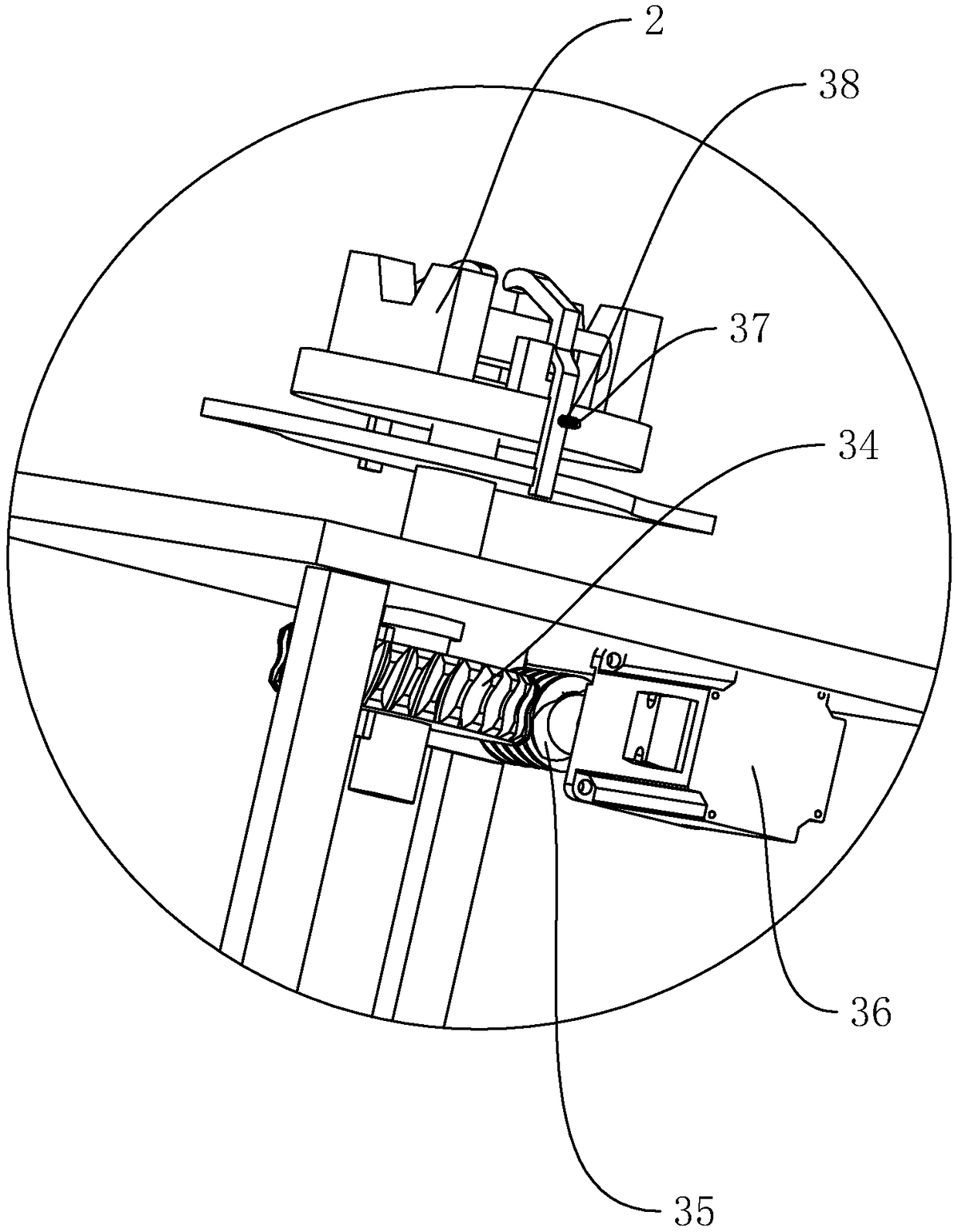 Simple clamping mechanism special for steel pipe