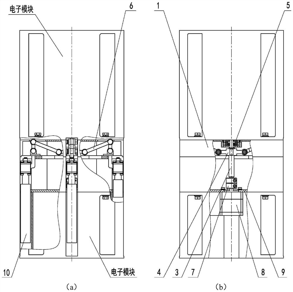 Compact multi-antenna structure capable of being automatically unfolded