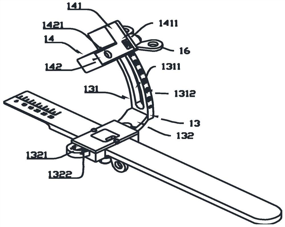 Laparoscope clamping device for urinary surgery